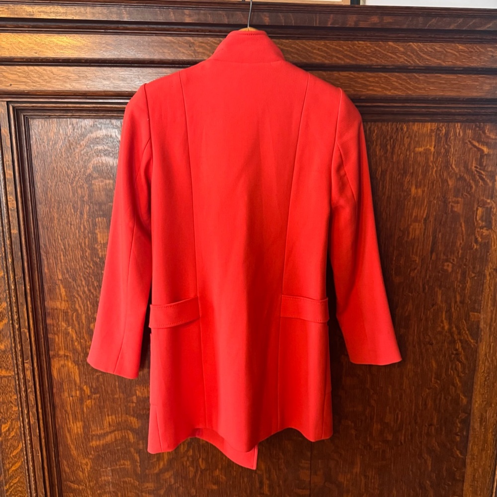 Stunning Deep Coral Forenza Double-Breasted Coat, size XS - Picture 6 of 8